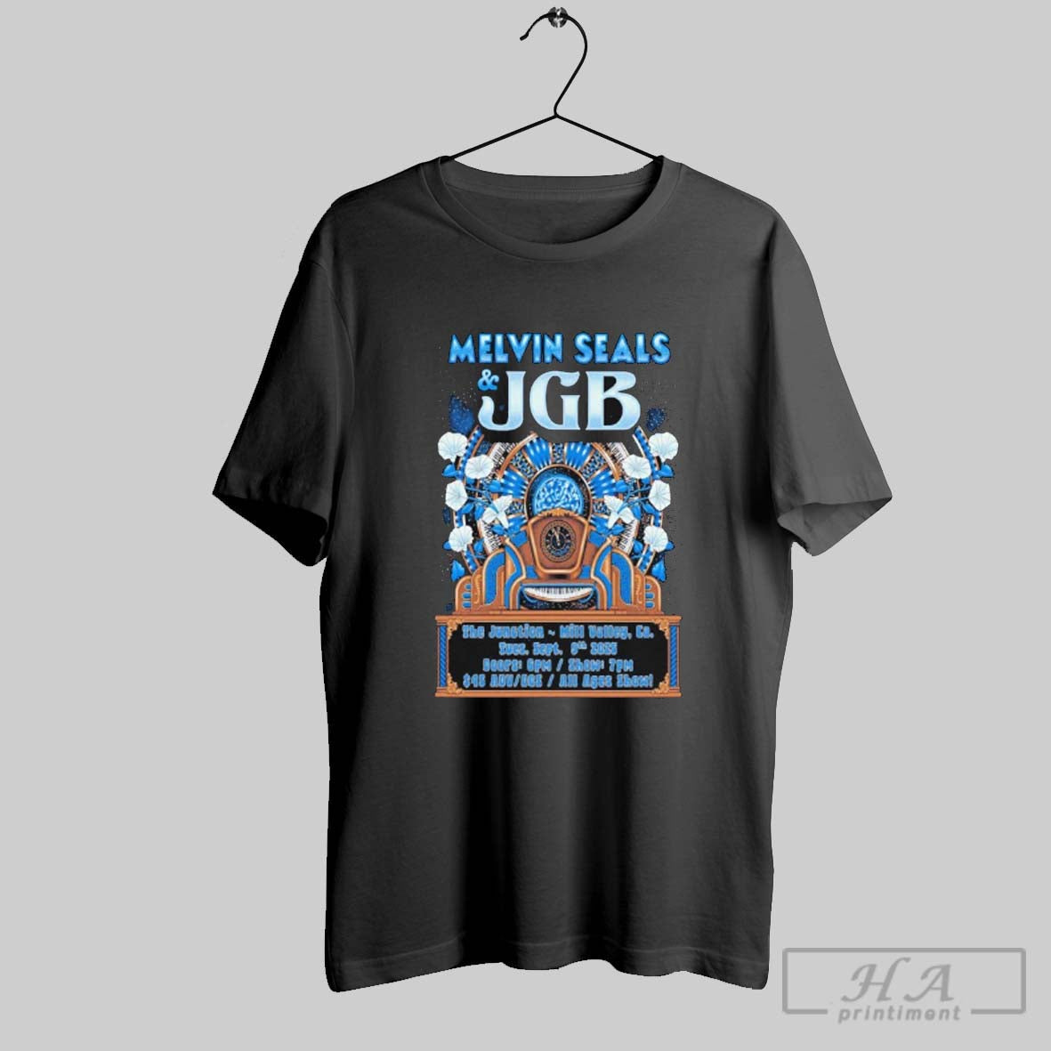 Official Melvin Seals And Jgb Sept 9 2025 Junction Beer Garden In Mill Valley Ca Unisex T-shirt, Sweatshirt, Hoodie, Long Sleeve Tee - T-Shirt, Sweatshirt, Hoodie