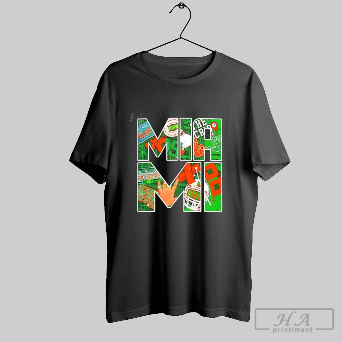 Official Miami Collage Sticker Football Unisex T-shirt, Sweatshirt, Hoodie, Long Sleeve Tee - T-Shirt, Sweatshirt, Hoodie