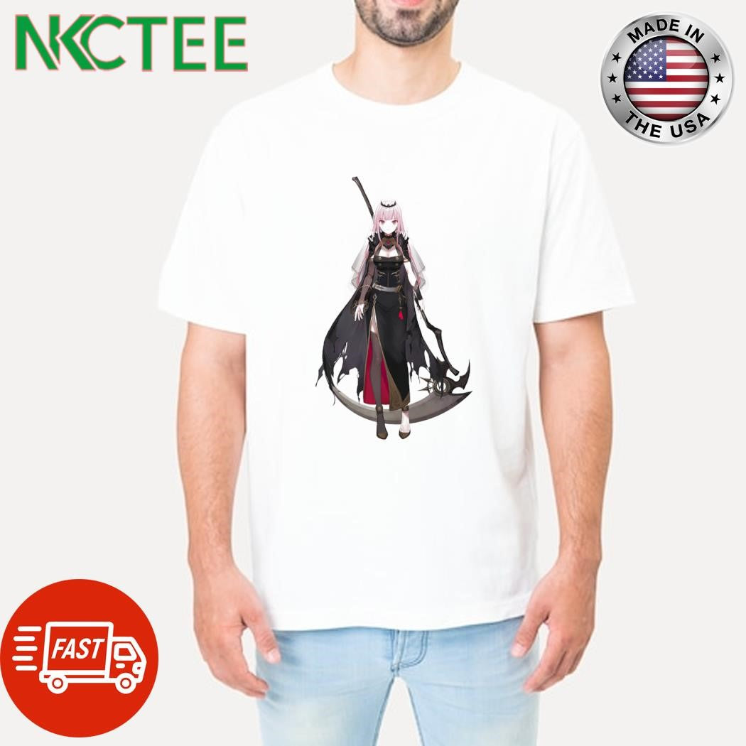 Official Mori Calliope and scythe of death shirt Unisex T-shirt, Sweatshirt, Hoodie, Long Sleeve Tee - T-Shirt, Sweatshirt, Hoodie