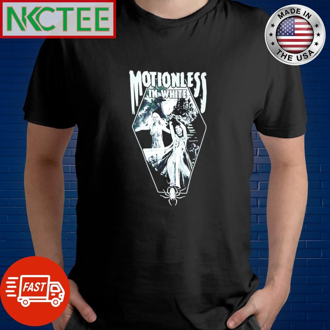 Official Motionless in White spider horror shirt Unisex T-shirt, Sweatshirt, Hoodie, Long Sleeve Tee - T-Shirt, Sweatshirt, Hoodie