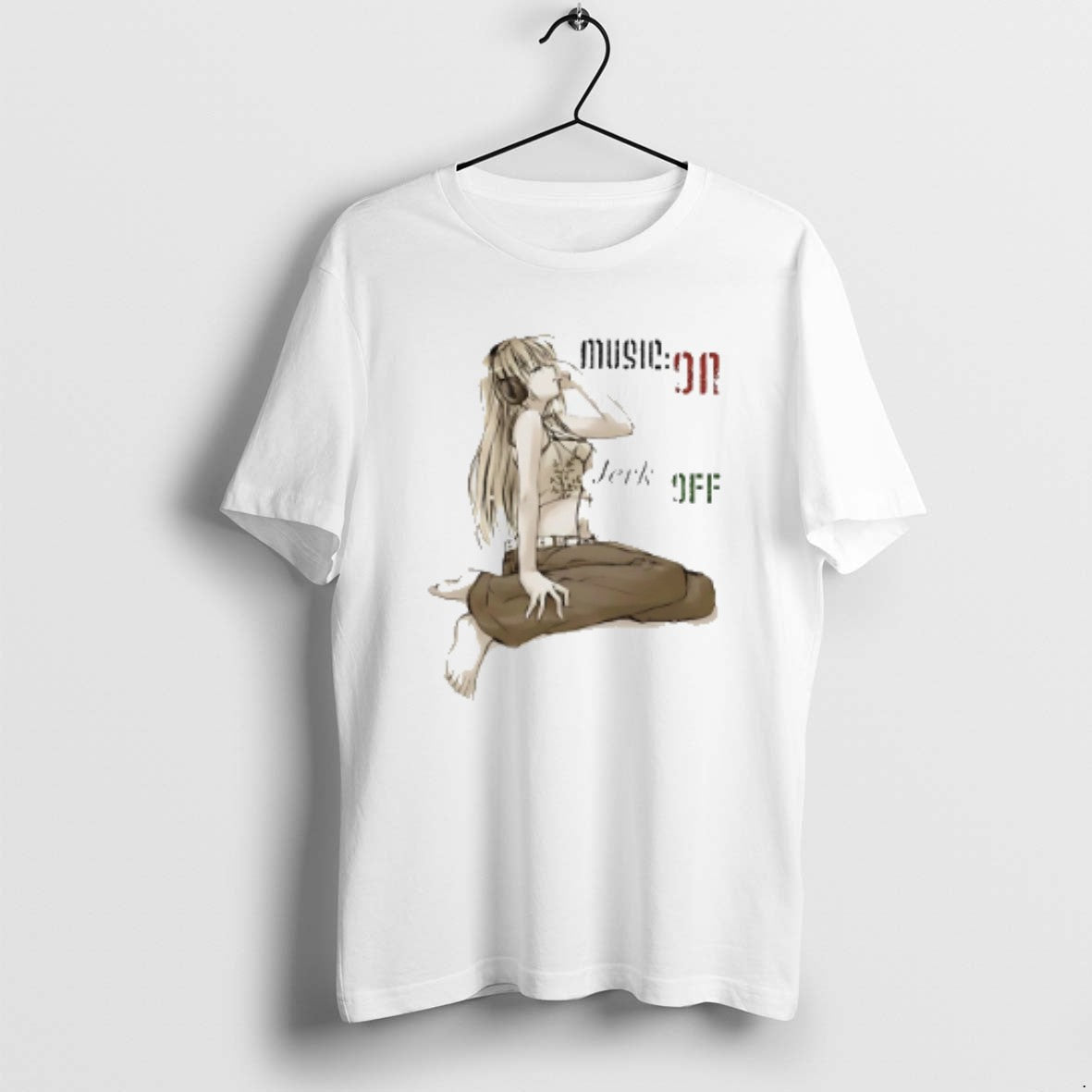Official Music On Jerk Off Anime - T-Shirt, Sweatshirt, Hoodie