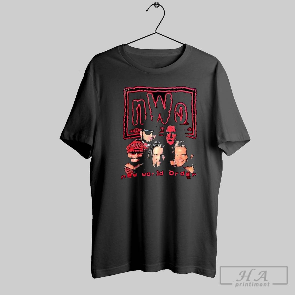 Official Nwo New World Order Wrestling Photo Collage Graphic Posters Black Unisex T-shirt, Sweatshirt, Hoodie, Long Sleeve Tee - T-Shirt, Sweatshirt, Hoodie