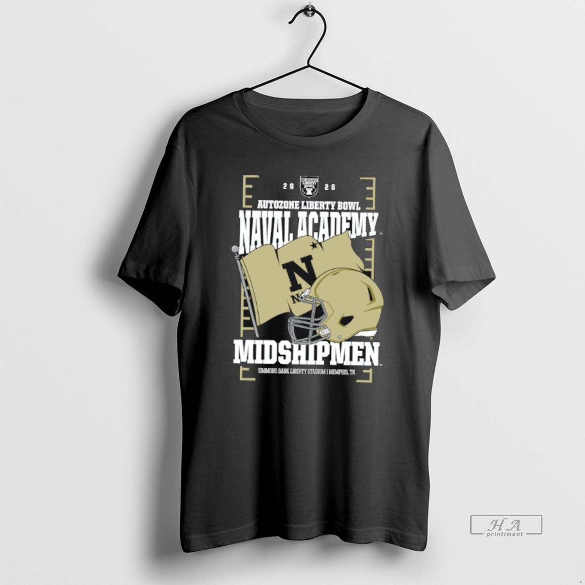 Official Navy Midshipmen 2026 Autozone Liberty Bowl Helmet - T-Shirt, Sweatshirt, Hoodie