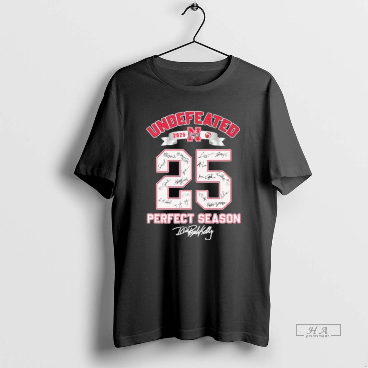 Official Nebraska Volleyball Undefeated 2025 Perfect Season - T-Shirt, Sweatshirt, Hoodie