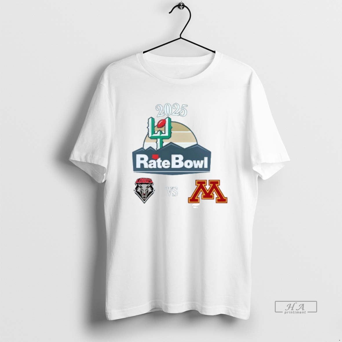 Official New Mexico Lobos Vs Minnesota Golden Gophers 2025 Rate Bowl Mens White - T-Shirt, Sweatshirt, Hoodie