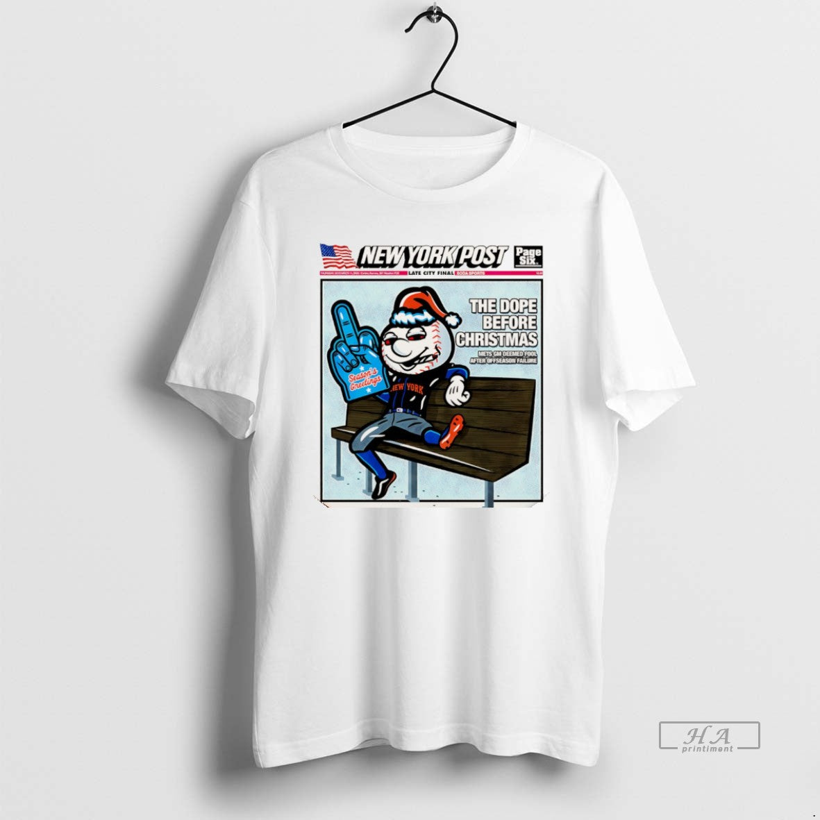 Official New York Mets Mr Met Ny Post The Dope Before Christmas Christmas - T-Shirt, Sweatshirt, Hoodie