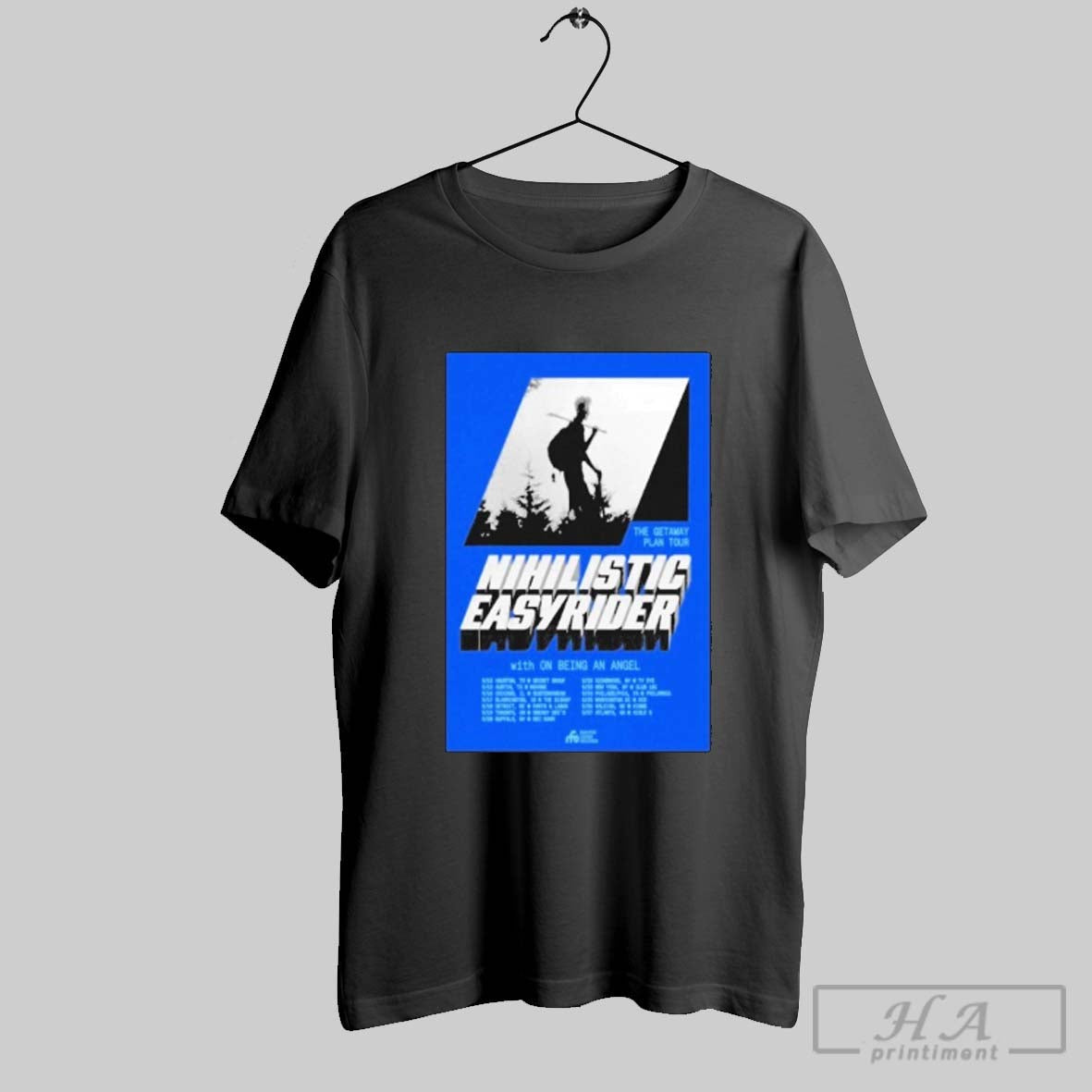 Official Nihilistic Easyrider The Getaway Plan Tour 2025 Dates Unisex T-shirt, Sweatshirt, Hoodie, Long Sleeve Tee - T-Shirt, Sweatshirt, Hoodie