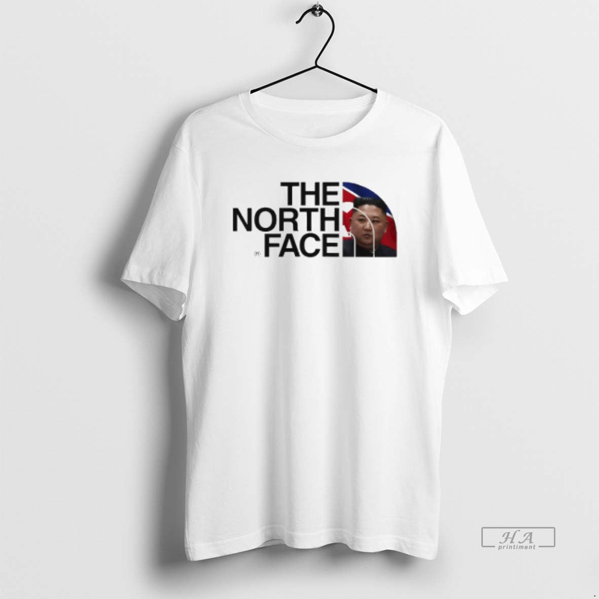 Official North Face Parody Logo Kim Jong Un Unisex T-shirt, Sweatshirt, Hoodie, Long Sleeve Tee - T-Shirt, Sweatshirt, Hoodie