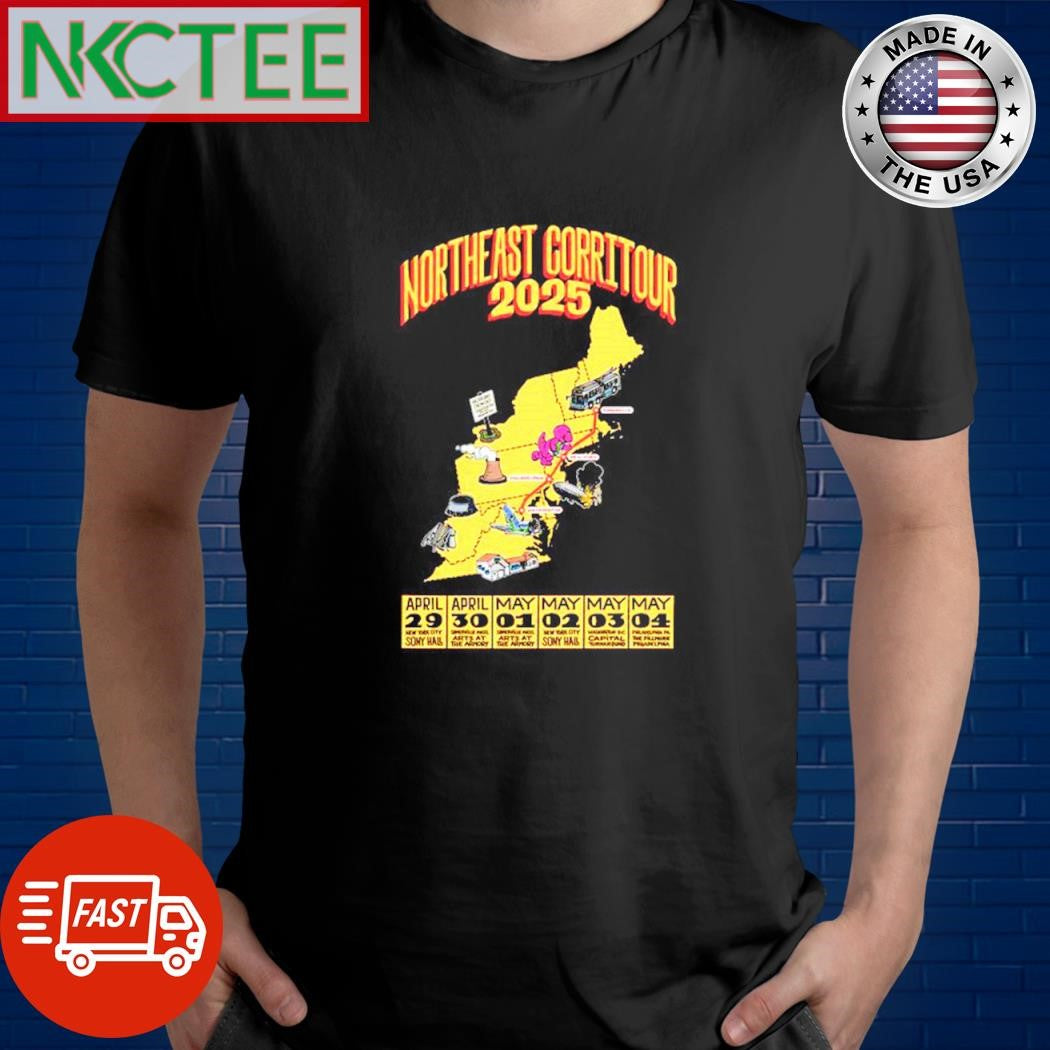 Official Northeast Corridor 2025 map shirt Unisex T-shirt, Sweatshirt, Hoodie, Long Sleeve Tee - T-Shirt, Sweatshirt, Hoodie