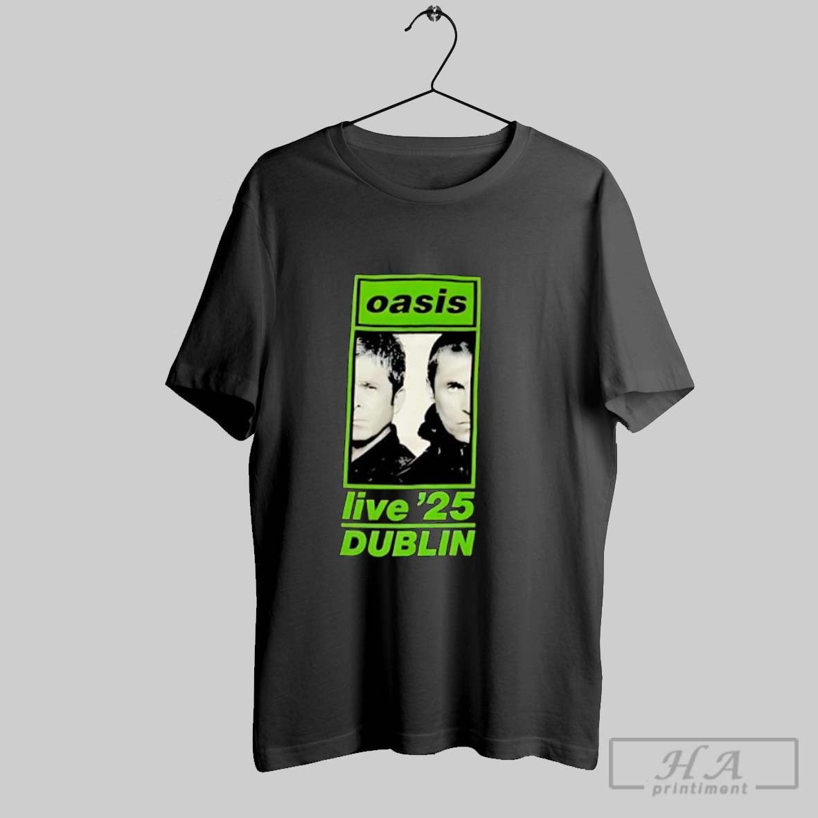 Official Oasis Live 25 Dublin Liam And Noel Gallagher Music Band Posters Black Unisex T-shirt, Sweatshirt, Hoodie, Long Sleeve Tee - T-Shirt, Sweatshirt, Hoodie