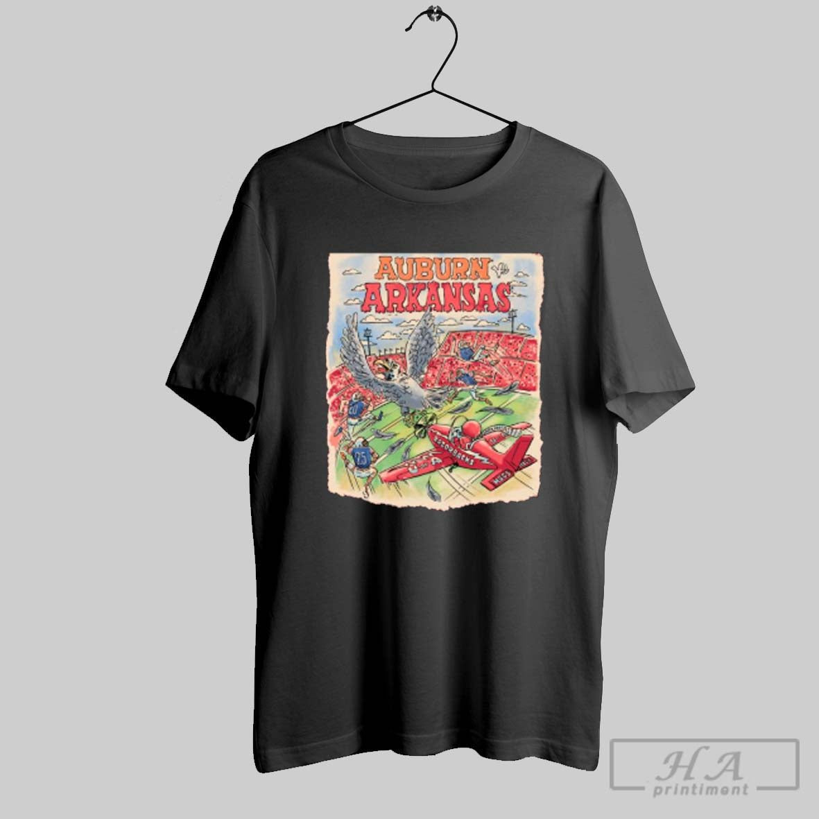 Official Official Arkansas Vs Auburn Game Day 2025 Shirt Tee Unisex T-shirt, Sweatshirt, Hoodie, Long Sleeve Tee - T-Shirt, Sweatshirt, Hoodie