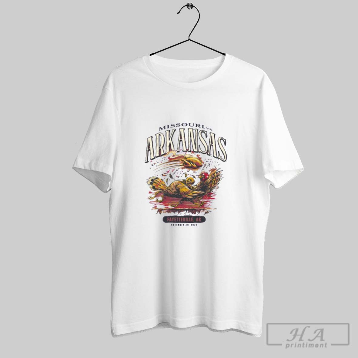 Official Official Arkansas Vs Missouri Game Day 2025 November 29 Shirt Tee Unisex T-shirt, Sweatshirt, Hoodie, Long Sleeve Tee - T-Shirt, Sweatshirt, Hoodie
