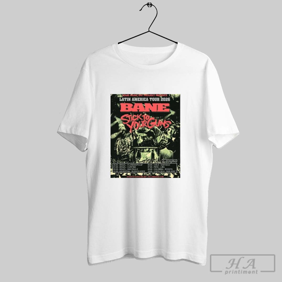 Official Official Bane Band Latin America Tour 2026 Unisex T-shirt, Sweatshirt, Hoodie, Long Sleeve Tee - T-Shirt, Sweatshirt, Hoodie