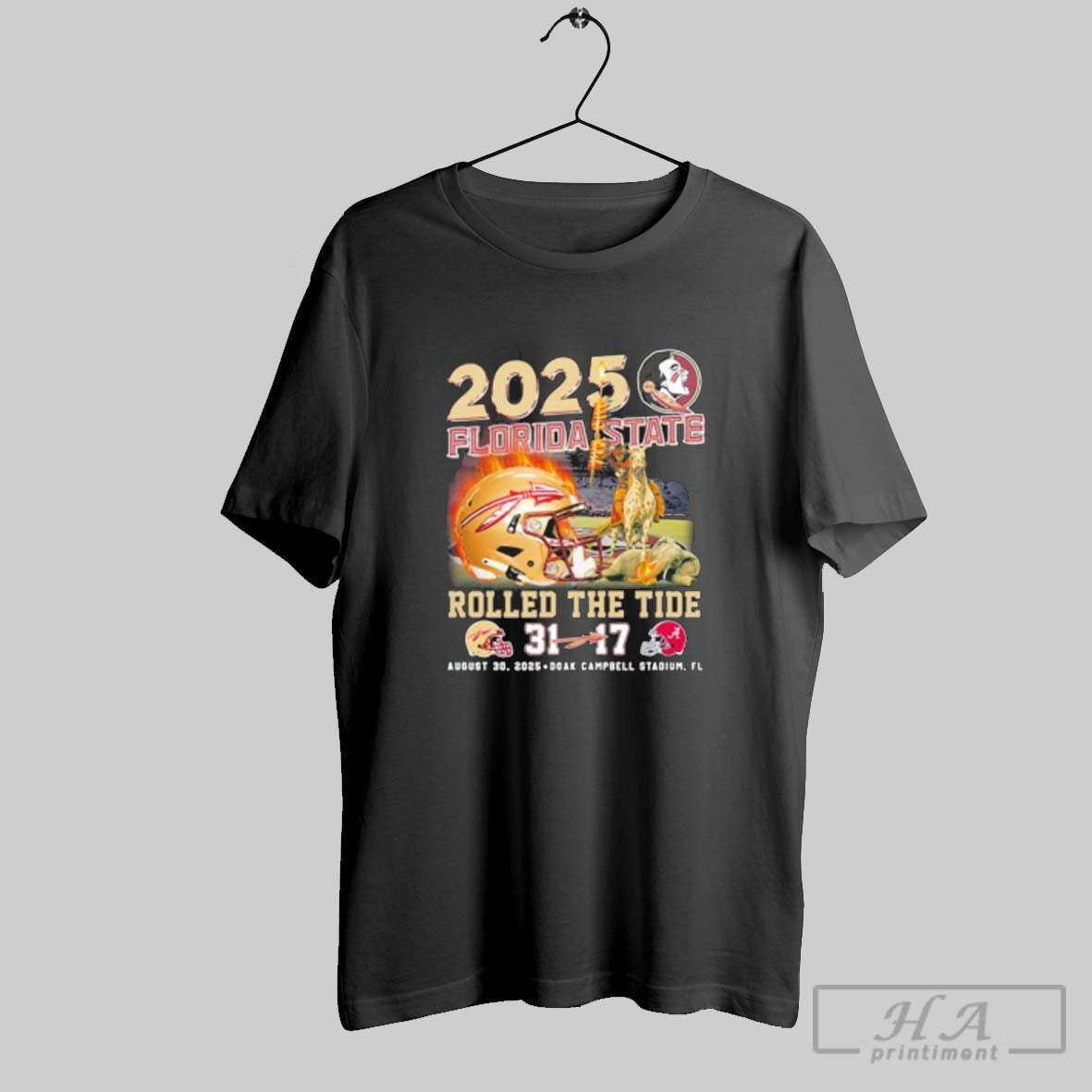 Official Official Florida State Seminoles 2025 Rolled The Tide 31 17 Alabama Shirt Tee Unisex T-shirt, Sweatshirt, Hoodie, Long Sleeve Tee - T-Shirt, Sweatshirt, Hoodie