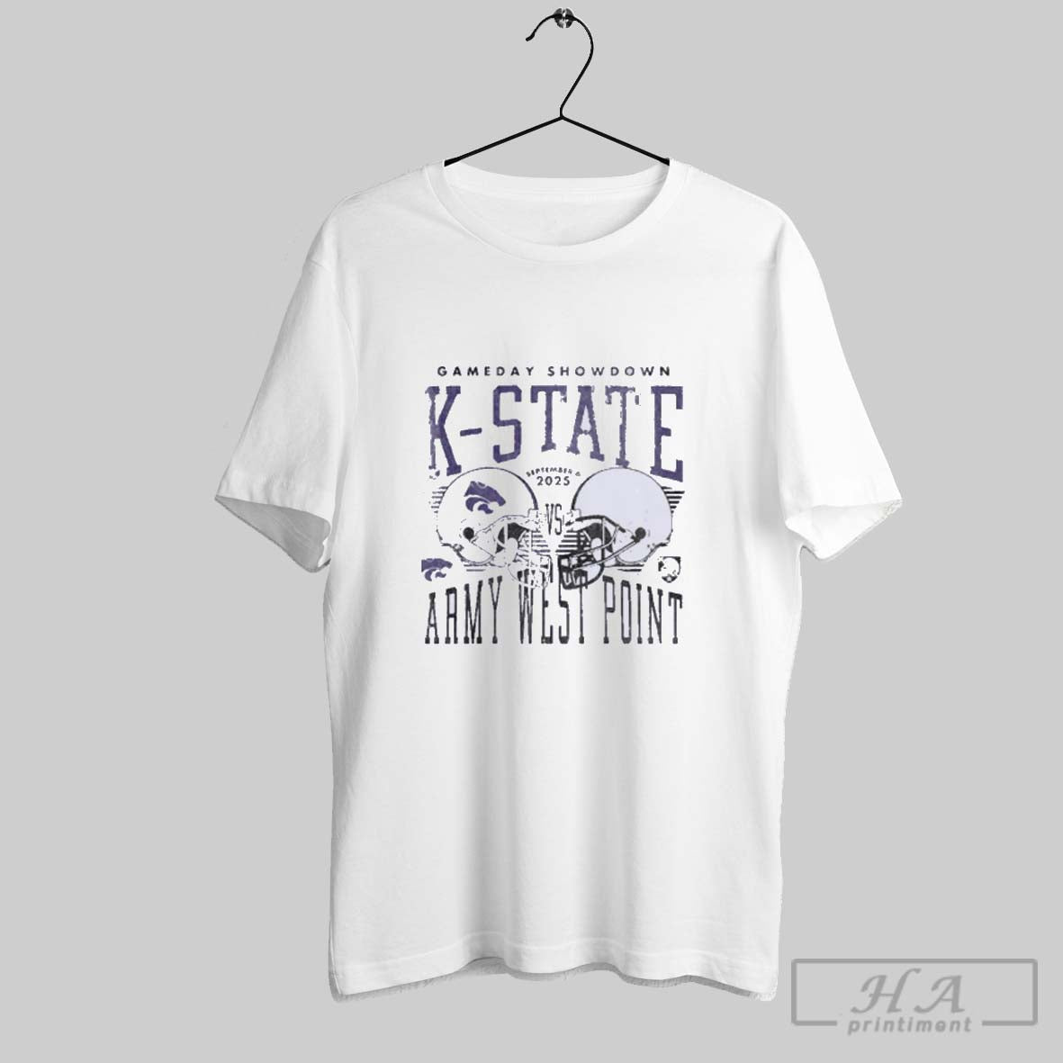 Official Official Gameday K State Vs Army West Point September 6 2025 Duel Helmet Unisex T-shirt, Sweatshirt, Hoodie, Long Sleeve Tee - T-Shirt, Sweatshirt, Hoodie