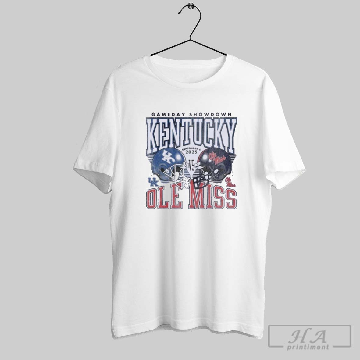 Official Official Gameday Kentucky Vs Ole Miss September 6 2025 Duel Helmet Shirt Tee Unisex T-shirt, Sweatshirt, Hoodie, Long Sleeve Tee - T-Shirt, Sweatshirt, Hoodie