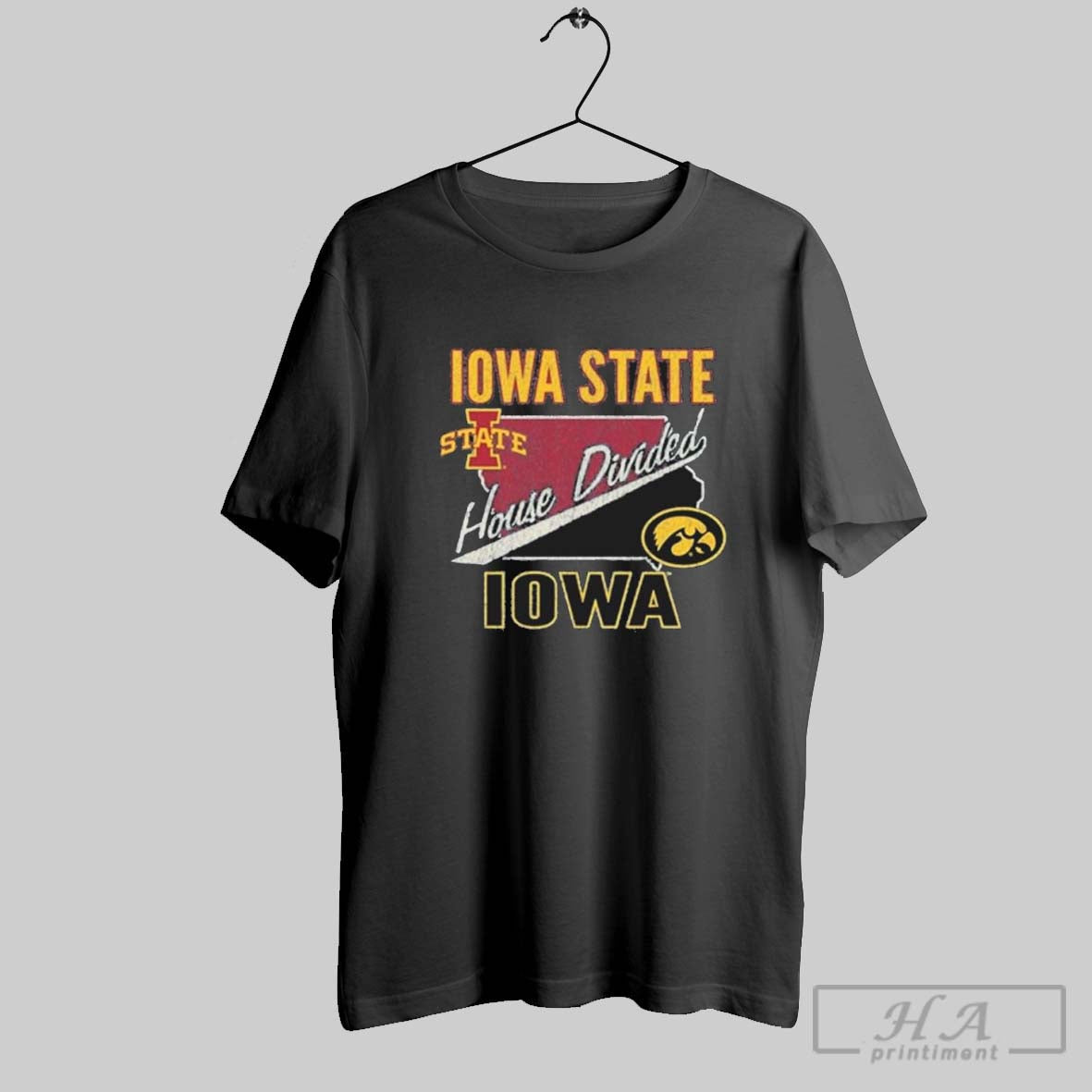 Official Official Iowa State House Divided Vs Iowa Shirt Tee Unisex T-shirt, Sweatshirt, Hoodie, Long Sleeve Tee - T-Shirt, Sweatshirt, Hoodie