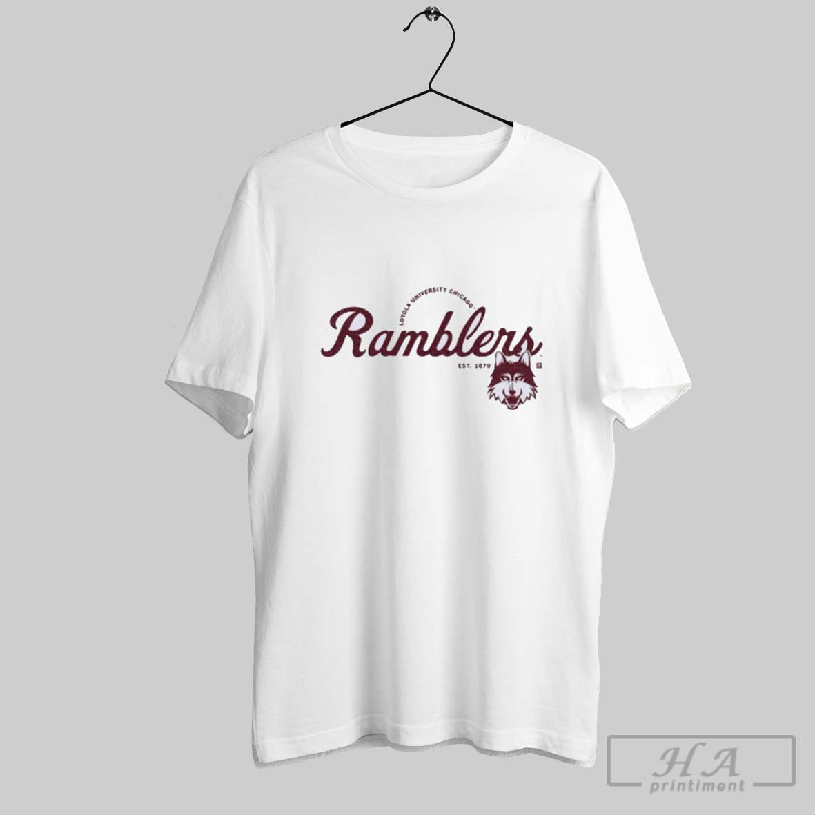 Official Official Loyola University Chicago Ramblers Script Logo Shirt Tee Unisex T-shirt, Sweatshirt, Hoodie, Long Sleeve Tee - T-Shirt, Sweatshirt, Hoodie