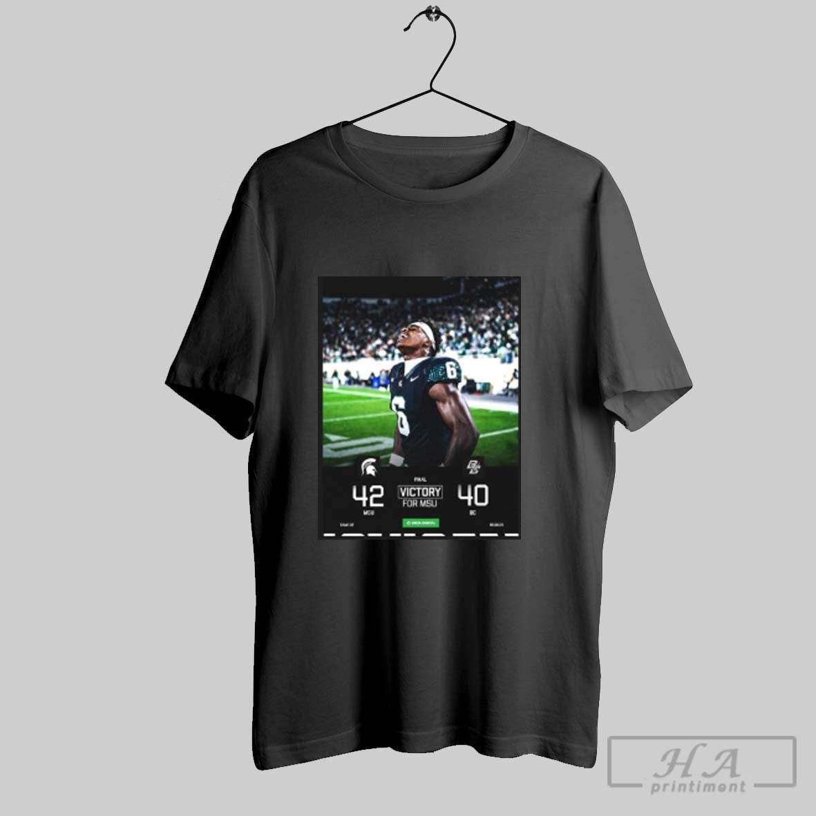 Official Official Michigan State Spartans Win 42 40 Boston College Poster Unisex T-shirt, Sweatshirt, Hoodie, Long Sleeve Tee - T-Shirt, Sweatshirt, Hoodie