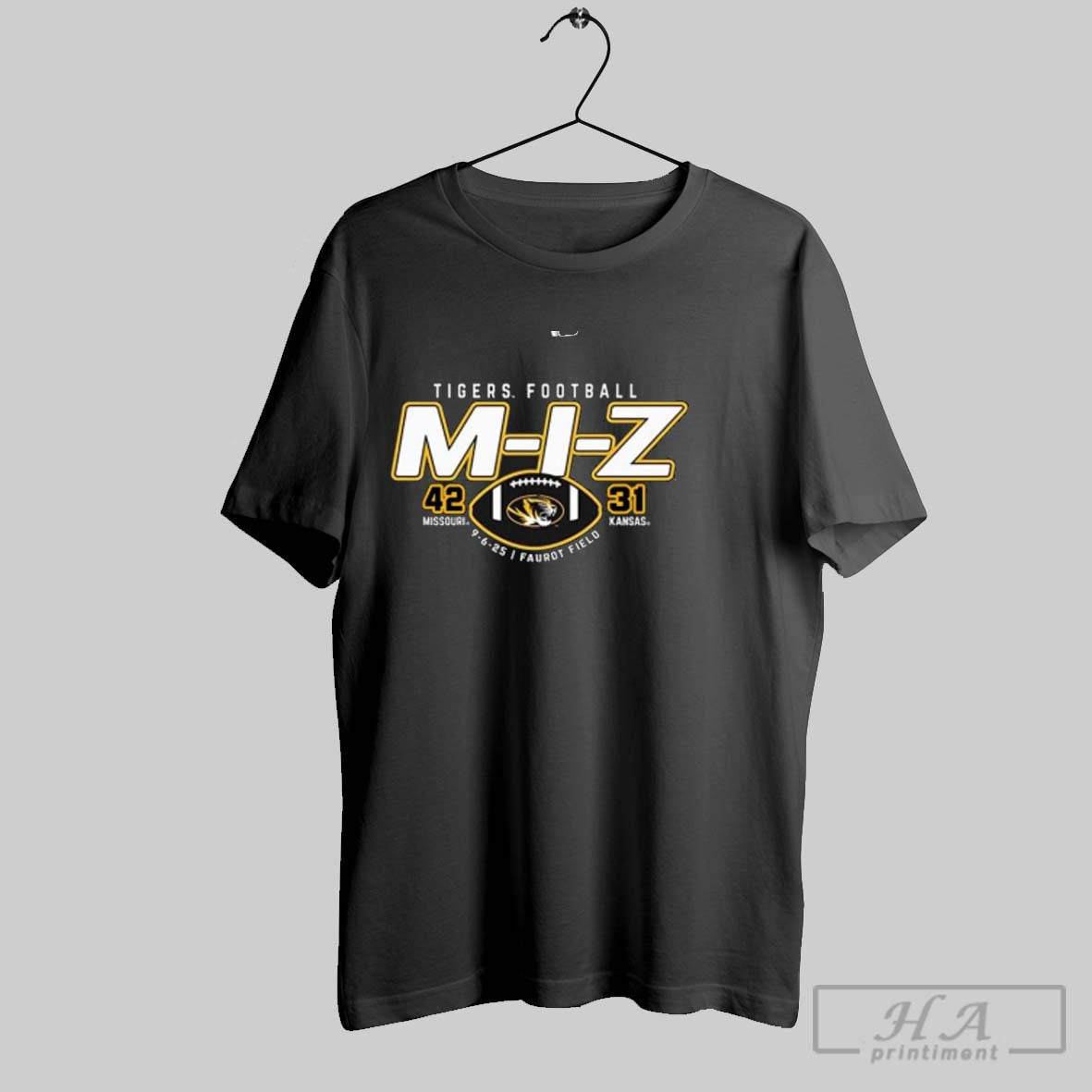 Official Official Mizzou Tigers M I Z 2025 Missouri 42 31 Kansas Unisex T-shirt, Sweatshirt, Hoodie, Long Sleeve Tee - T-Shirt, Sweatshirt, Hoodie