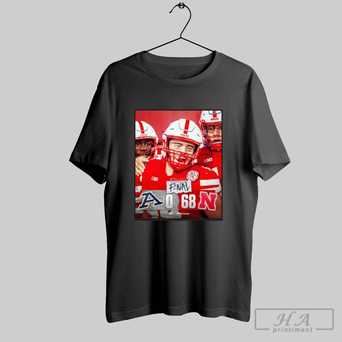 Official Official Nebraska Cornhuskers Win 68 0 Akron Poster Unisex T-shirt, Sweatshirt, Hoodie, Long Sleeve Tee - T-Shirt, Sweatshirt, Hoodie