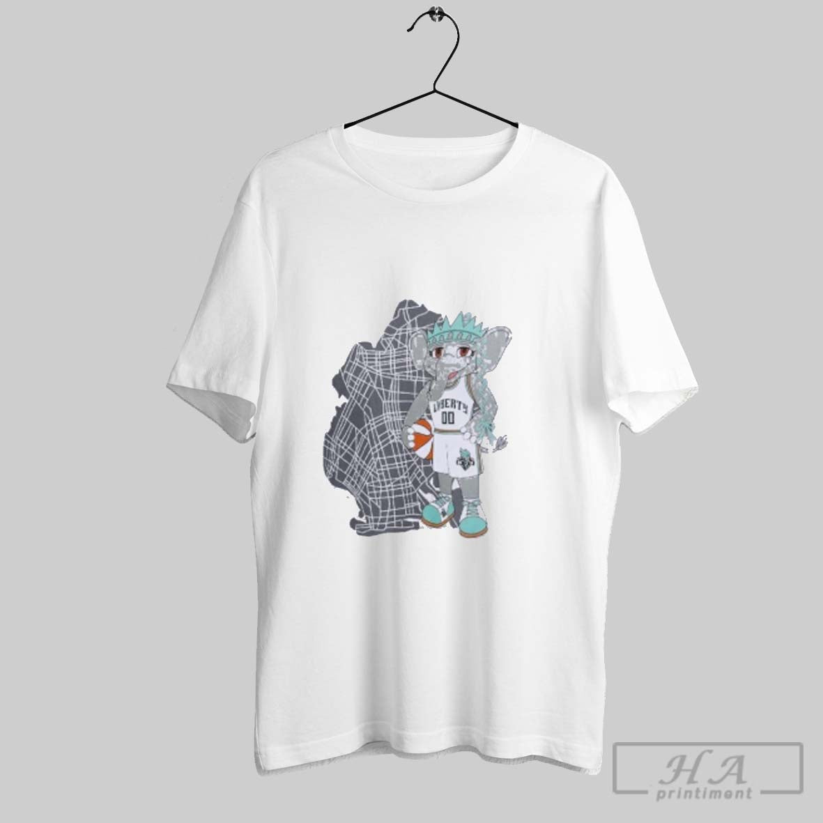 Official Official New York Liberty Ellie Mascot Borough Shirt Tee Unisex T-shirt, Sweatshirt, Hoodie, Long Sleeve Tee - T-Shirt, Sweatshirt, Hoodie