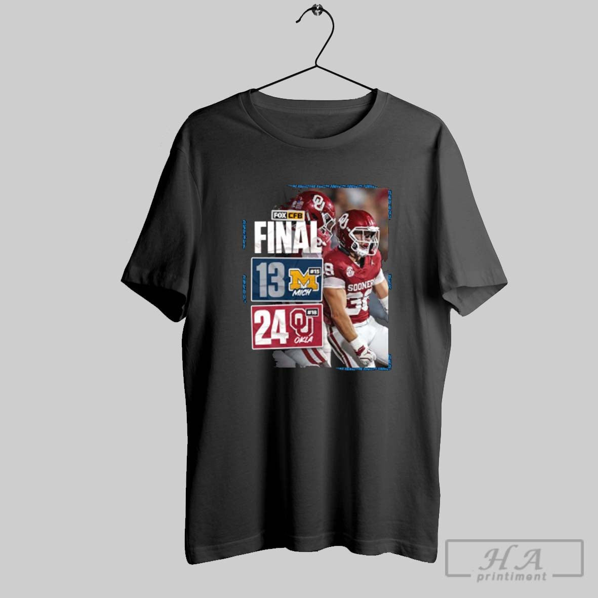 Official Official Oklahoma Sooners Win 24 13 Michigan Poster Unisex T-shirt, Sweatshirt, Hoodie, Long Sleeve Tee - T-Shirt, Sweatshirt, Hoodie