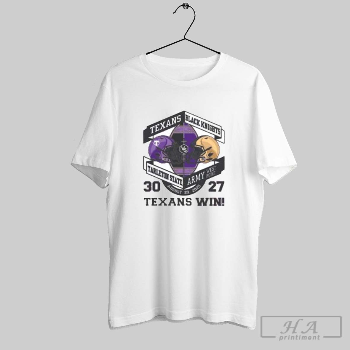 Official Official Texans Tarleton State 30 27 Black Knights Army West Point August 29 2025 - T-Shirt, Sweatshirt, Hoodie