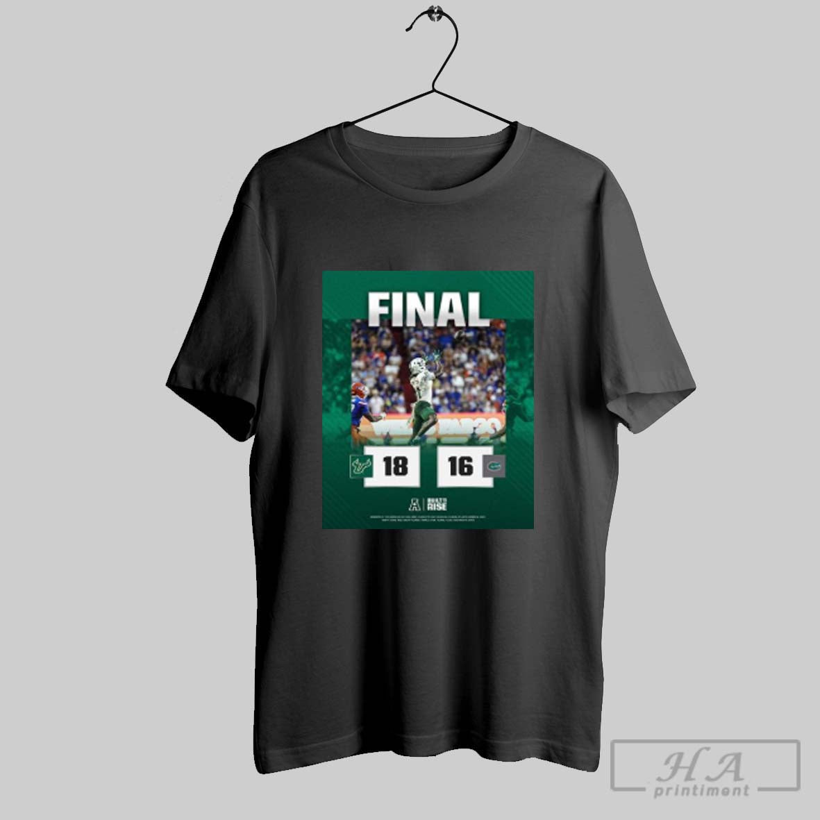 Official Official Usf Bulls Win 18 16 Florida Poster Unisex T-shirt, Sweatshirt, Hoodie, Long Sleeve Tee - T-Shirt, Sweatshirt, Hoodie