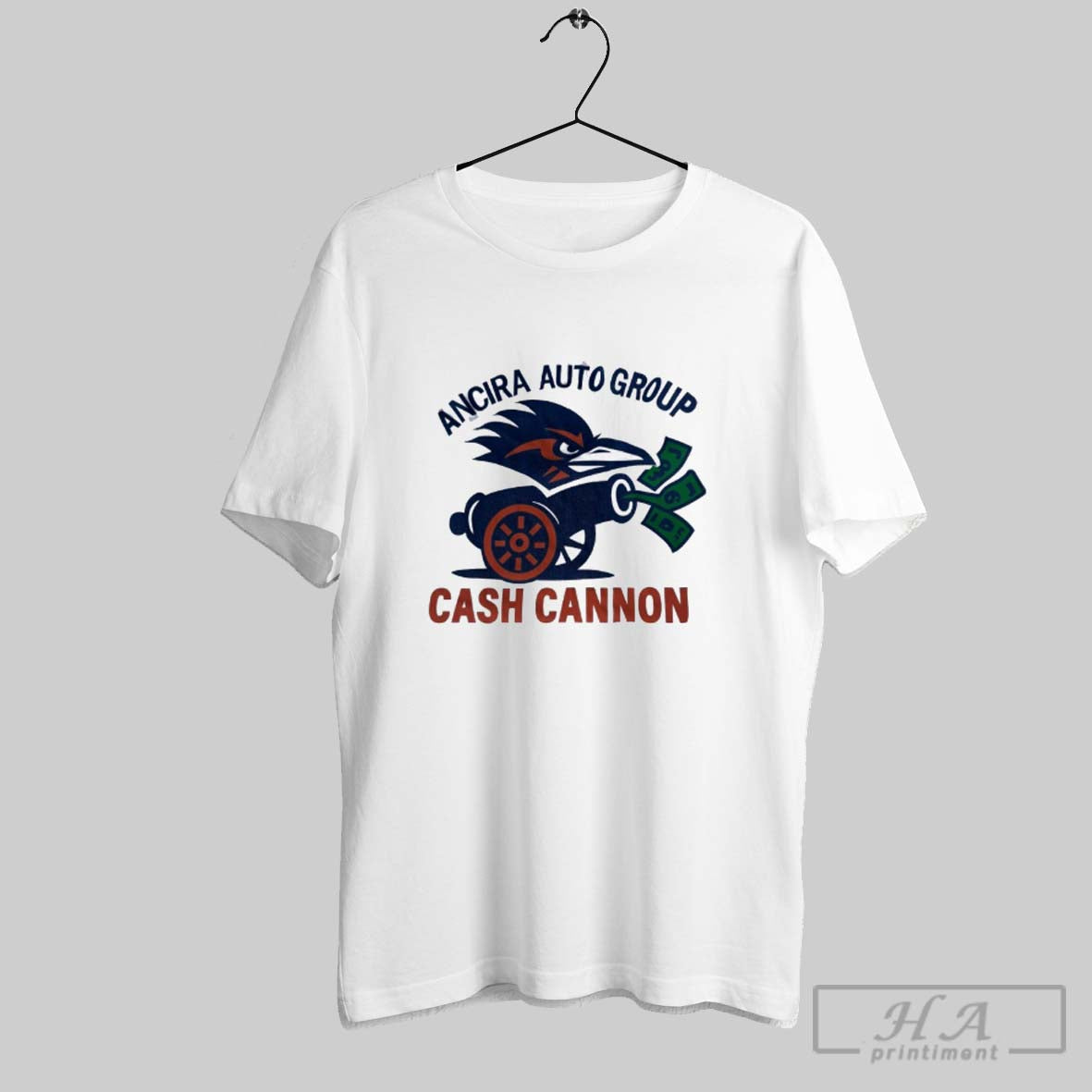 Official Official Utsa Roadrunners Ancira Auto Group Cash Cannon Unisex T-shirt, Sweatshirt, Hoodie, Long Sleeve Tee - T-Shirt, Sweatshirt, Hoodie