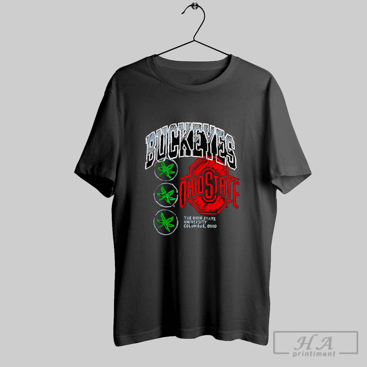 Official Ohio Buckeyes Sketch Unisex T-shirt, Sweatshirt, Hoodie, Long Sleeve Tee - T-Shirt, Sweatshirt, Hoodie