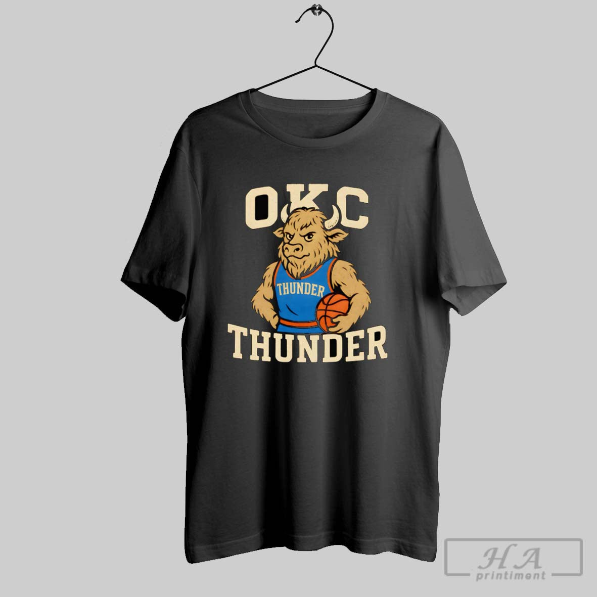 Official Okc Thunder Mascot Retro Unisex T-shirt, Sweatshirt, Hoodie, Long Sleeve Tee - T-Shirt, Sweatshirt, Hoodie