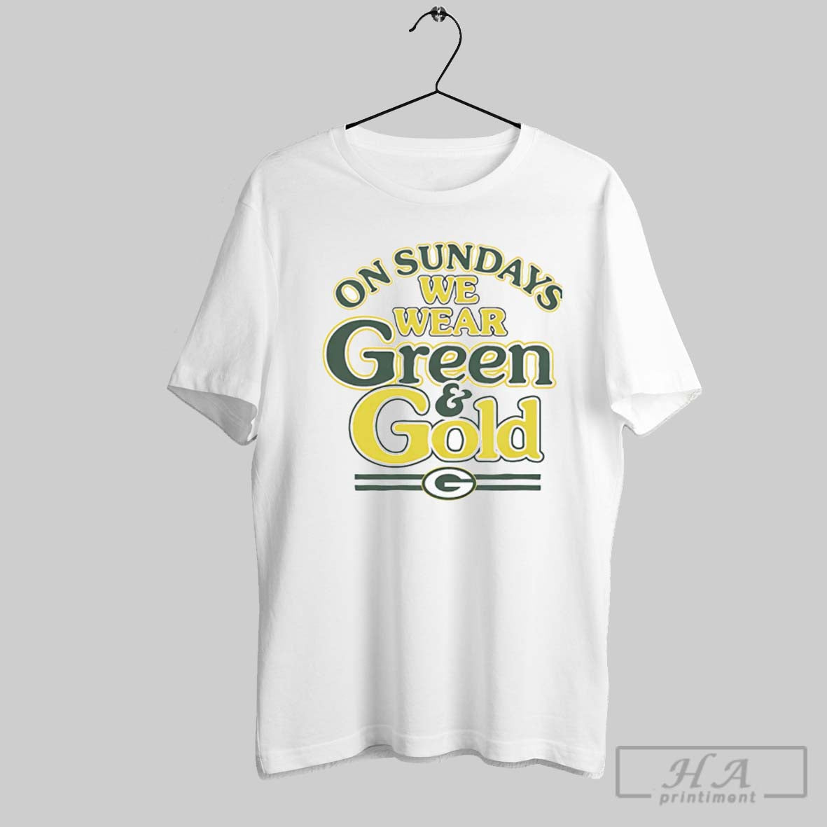 Official On Sundays We Wear Green And Gold Packers Unisex T-shirt, Sweatshirt, Hoodie, Long Sleeve Tee - T-Shirt, Sweatshirt, Hoodie