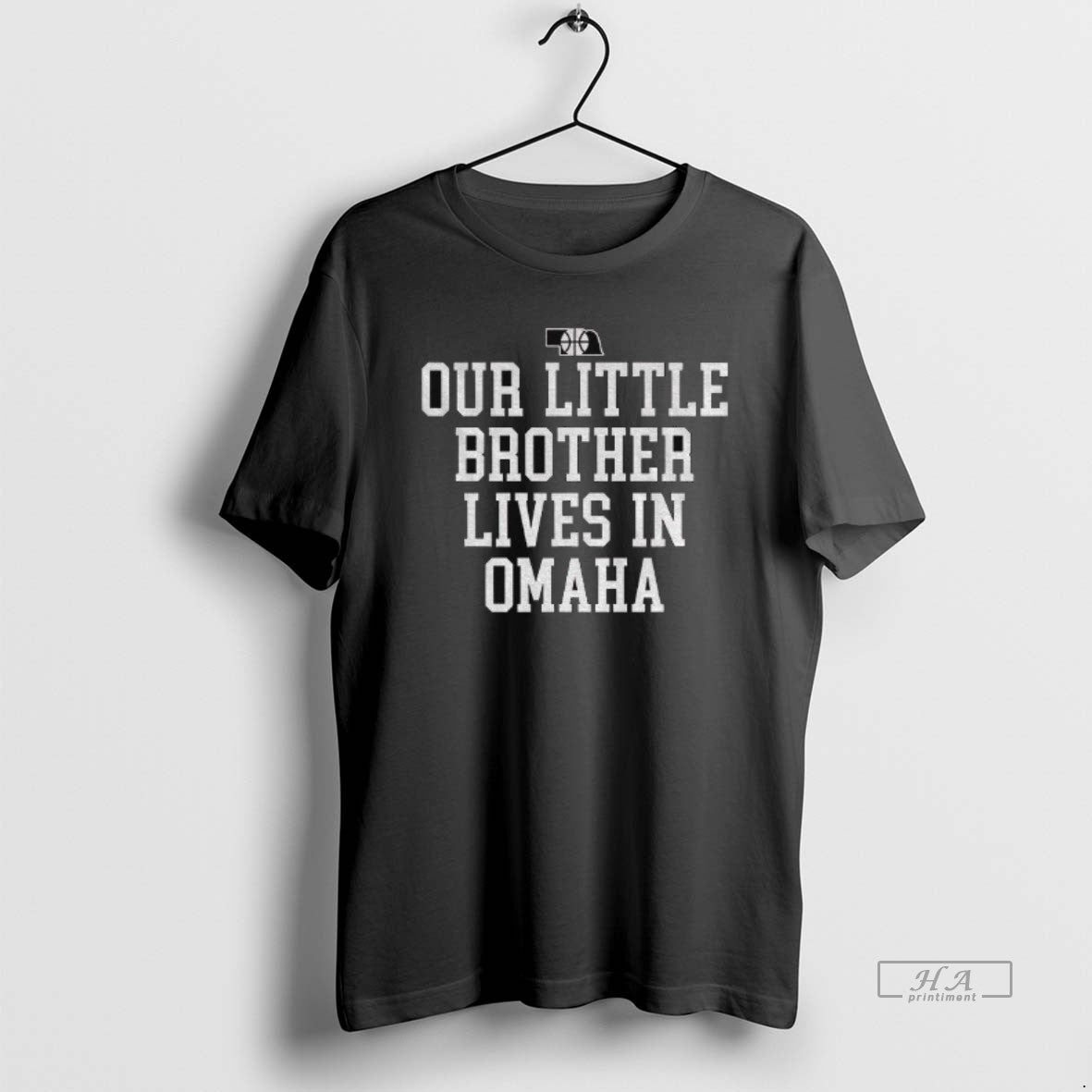 Official Our Little Brother Lives In Omaha - T-Shirt, Sweatshirt, Hoodie