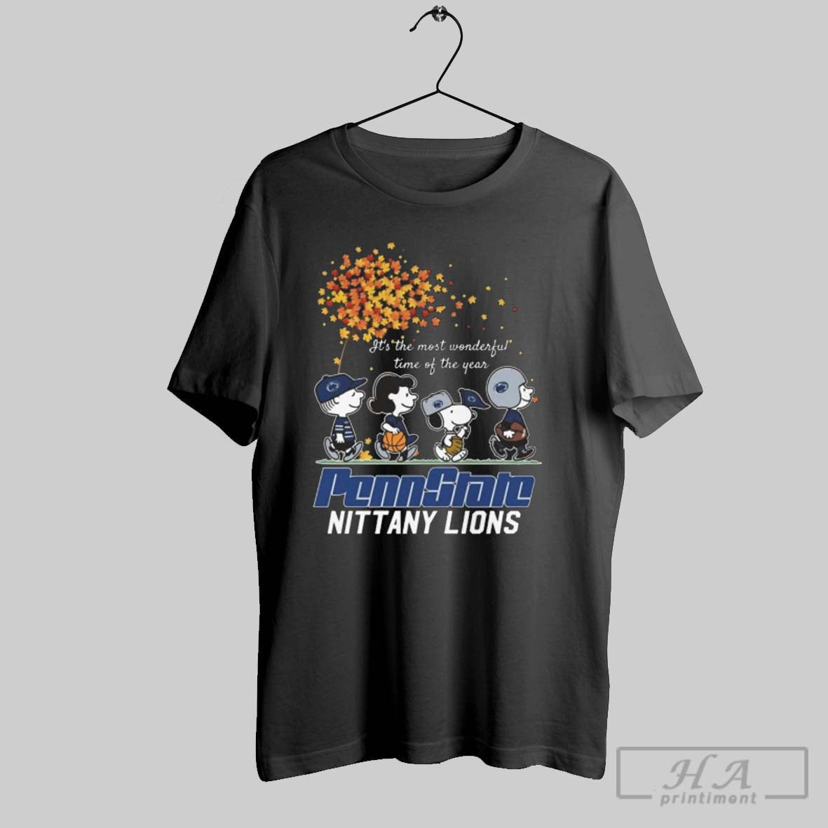 Official Penn State Nittany Lions The Peanuts Its The Most Wonderful Time Of The Year Unisex T-shirt, Sweatshirt, Hoodie, Long Sleeve Tee - T-Shirt, Sweatshirt, Hoodie