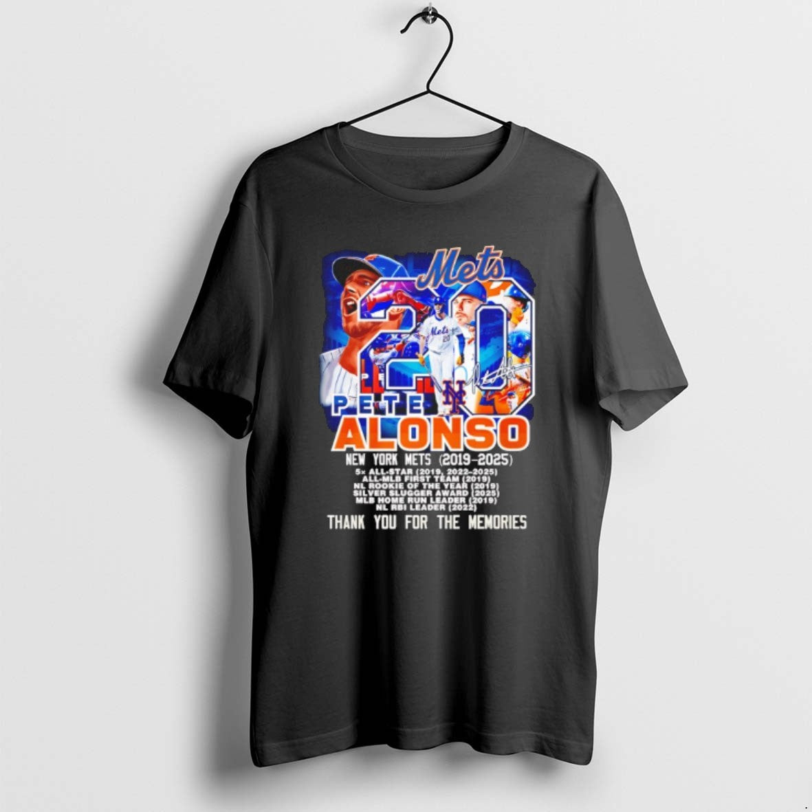 Official Pete Alonso Ny Mets 2019 2025 Thank You For The Memories - T-Shirt, Sweatshirt, Hoodie