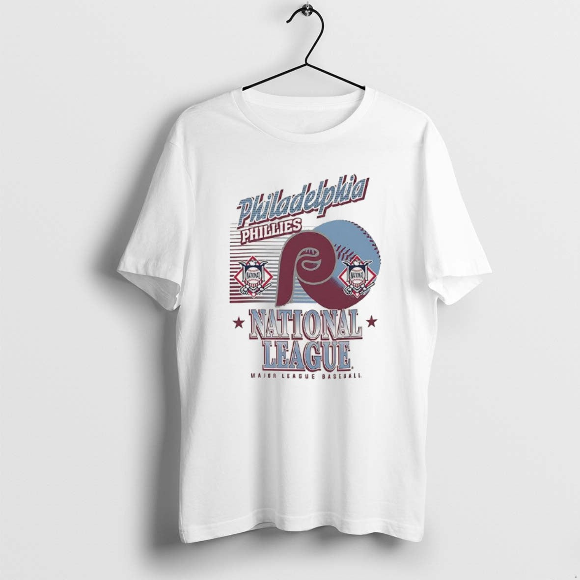 Official Philadelphia Phillies Mlb American National League Logo Ball Retro - T-Shirt, Sweatshirt, Hoodie
