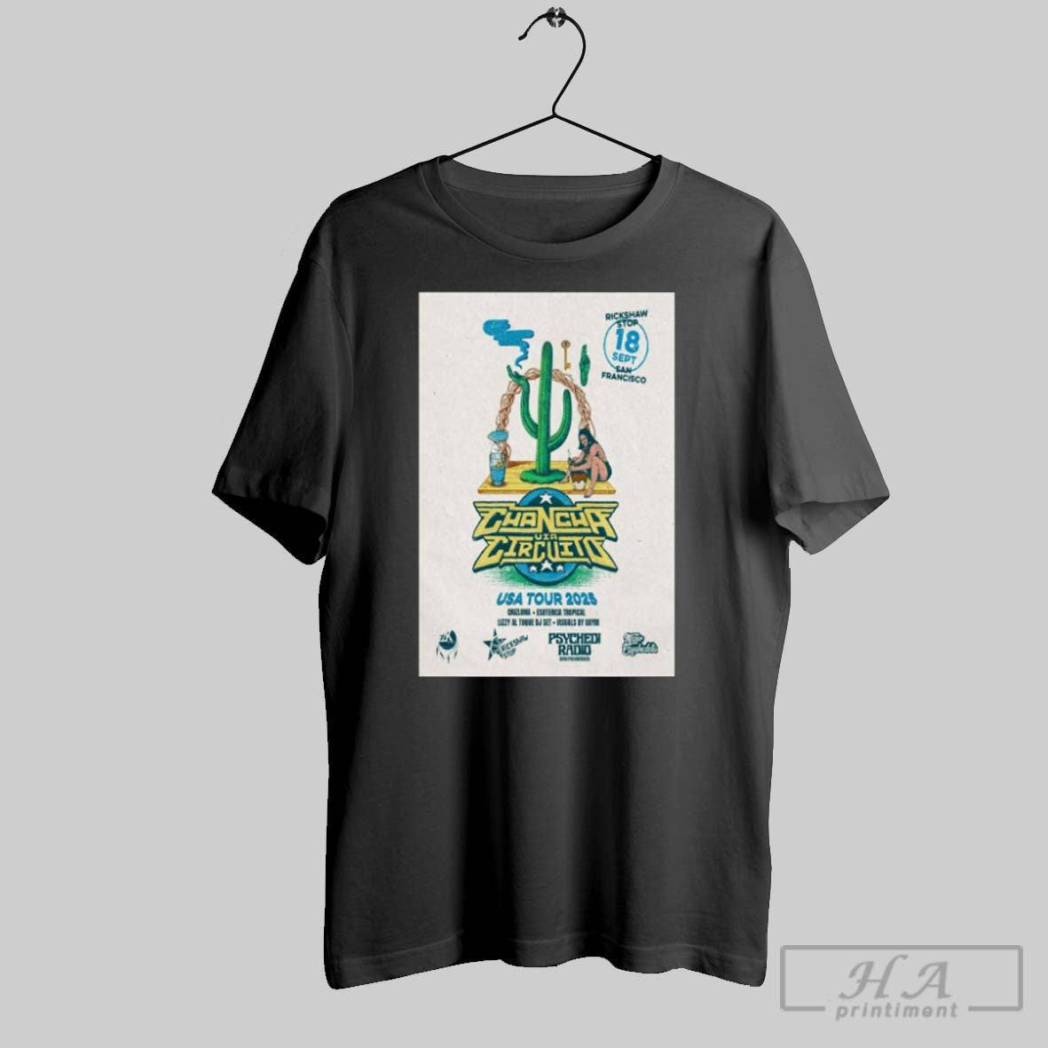 Official Poster Chancha Via Circuito Usa Tour September 18 2025 San Francisco Ca Unisex T-shirt, Sweatshirt, Hoodie, Long Sleeve Tee - T-Shirt, Sweatshirt, Hoodie