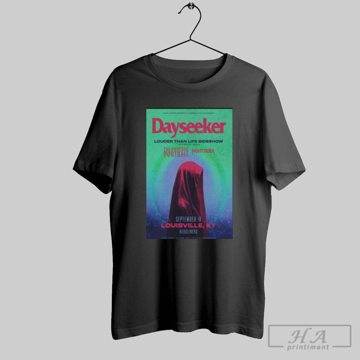 Official Poster Dayseeker Louder Than Life Sideshow September 18 2025 Tour Louisville Ky Unisex T-shirt, Sweatshirt, Hoodie, Long Sleeve Tee - T-Shirt, Sweatshirt, Hoodie