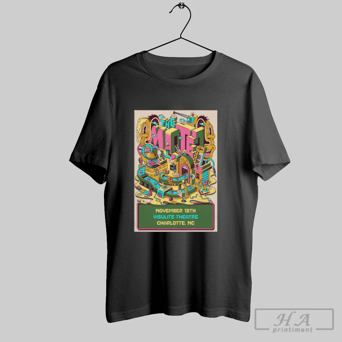 Official Poster The Motet November 12 2025 Visulite Theatre In Charlotte Nc Unisex T-shirt, Sweatshirt, Hoodie, Long Sleeve Tee - T-Shirt, Sweatshirt, Hoodie
