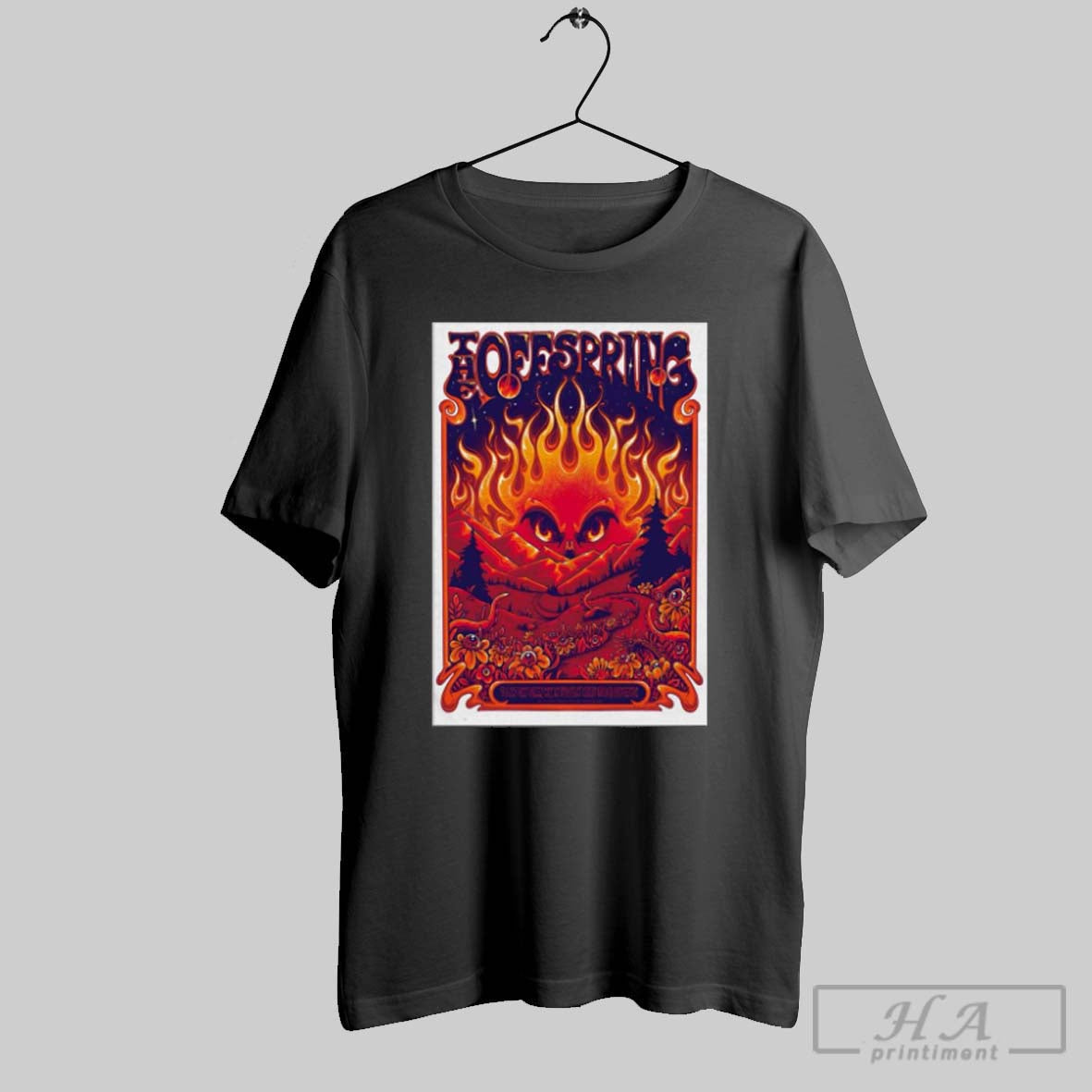 Official Poster The Offspring September 6 2025 Utah First Credit Union Amphitheatre In West Valley - T-Shirt, Sweatshirt, Hoodie