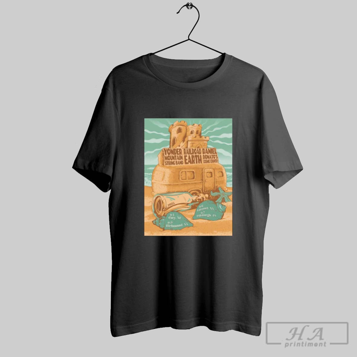 Official Poster Yonder Mountain String Band Daniel Donato Railroad Earth Tour September 4 7 2025 - T-Shirt, Sweatshirt, Hoodie