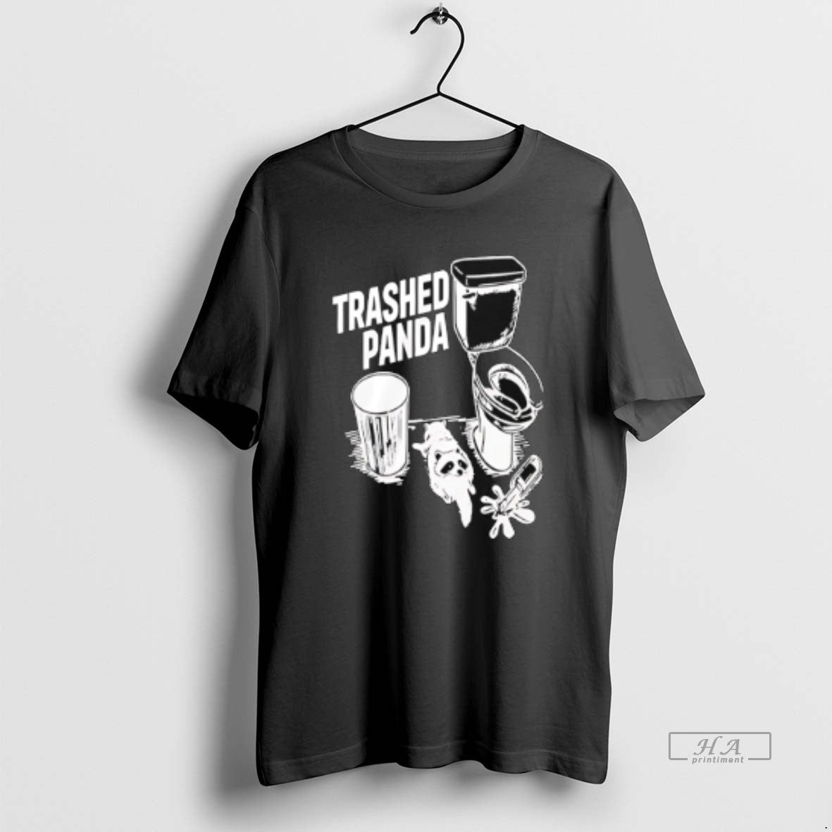Official Racoon In Toilet Trashed Panda Drunk - T-Shirt, Sweatshirt, Hoodie