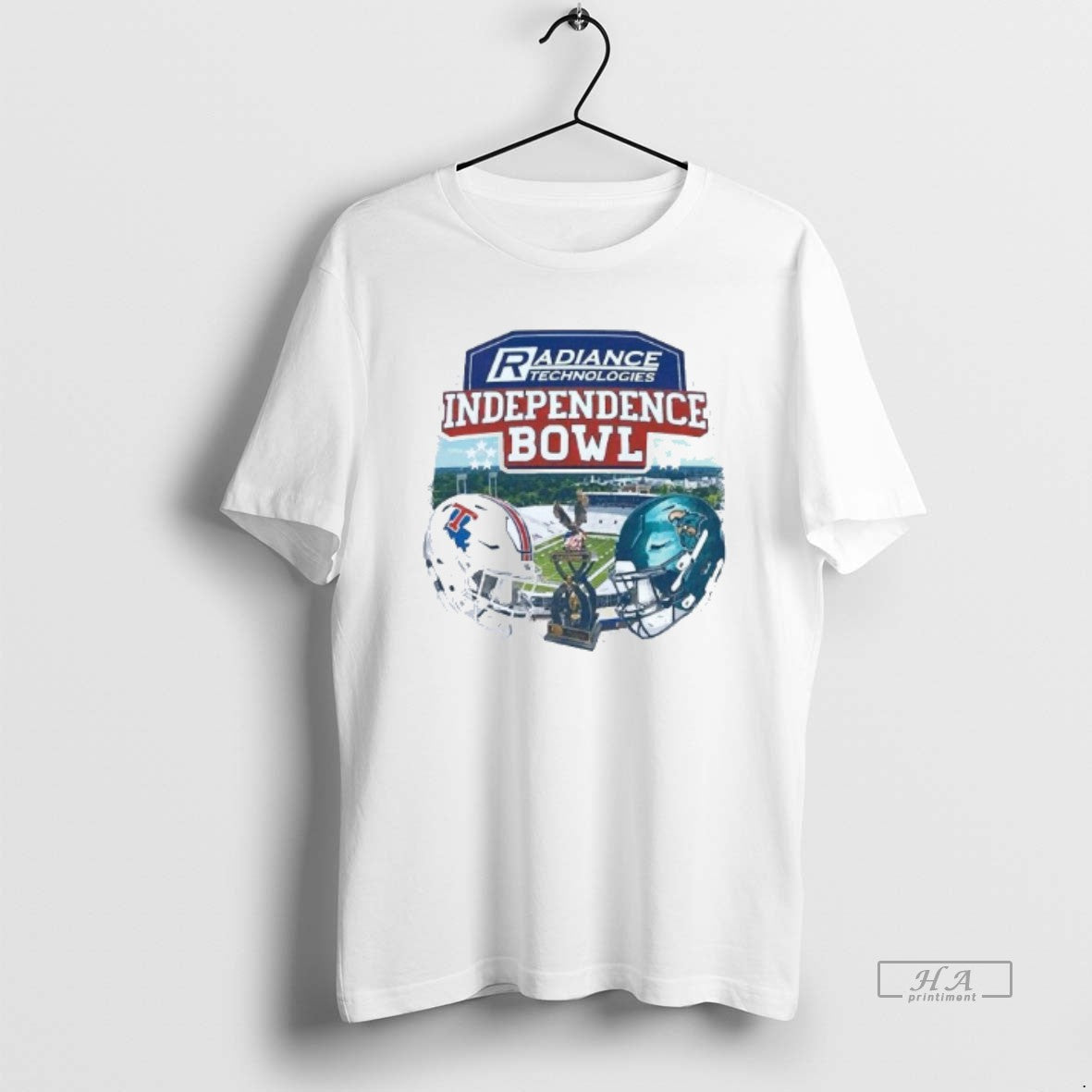 Official Radiance Technologies Independence Bowl Louisiana Tech Bulldogs Vs Coastal Carolina Chanticleers Matchup Mens White - T-Shirt, Sweatshirt, Hoodie