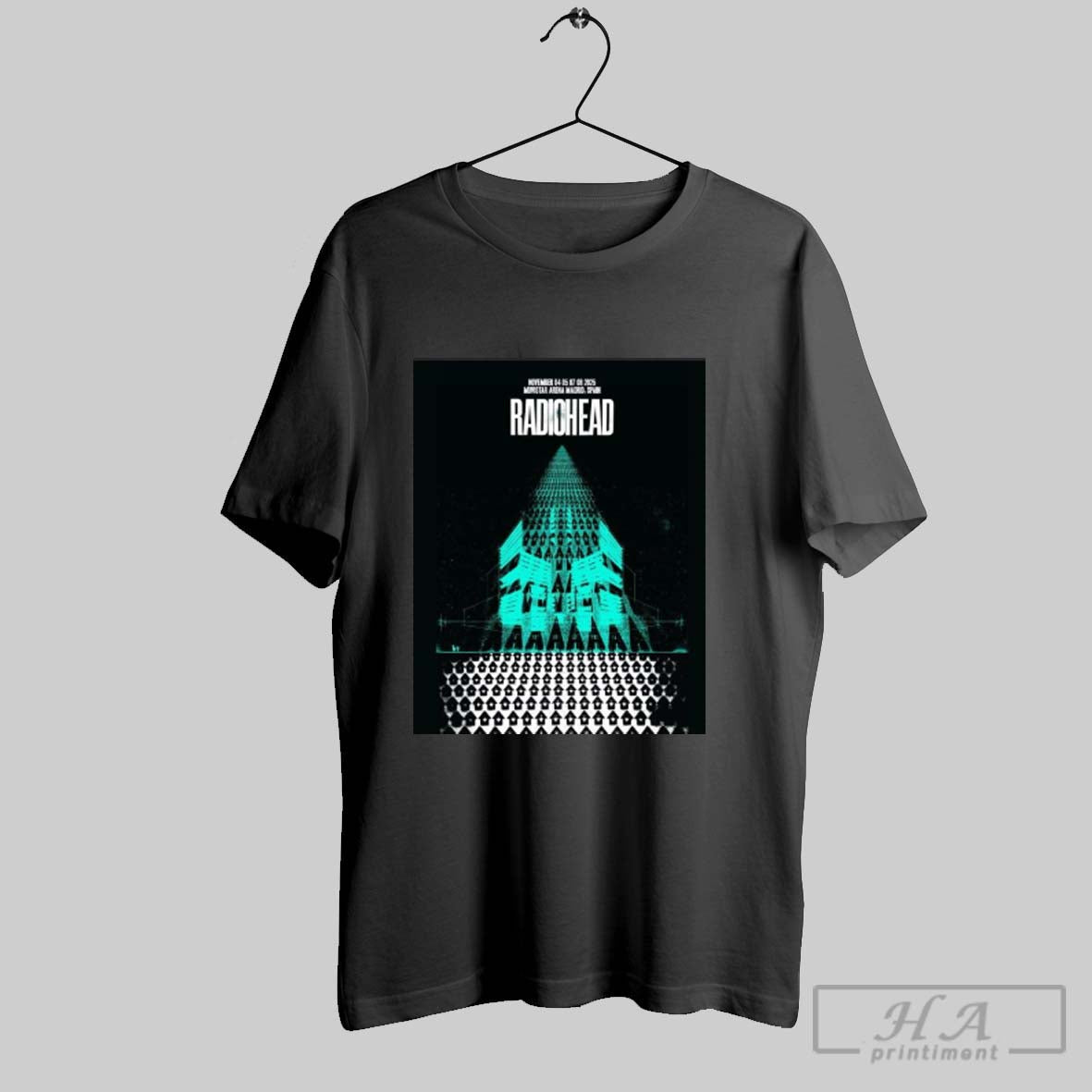Official Radiohead Movistar Arena Madrid Spain November 2025 Unisex T-shirt, Sweatshirt, Hoodie, Long Sleeve Tee - T-Shirt, Sweatshirt, Hoodie