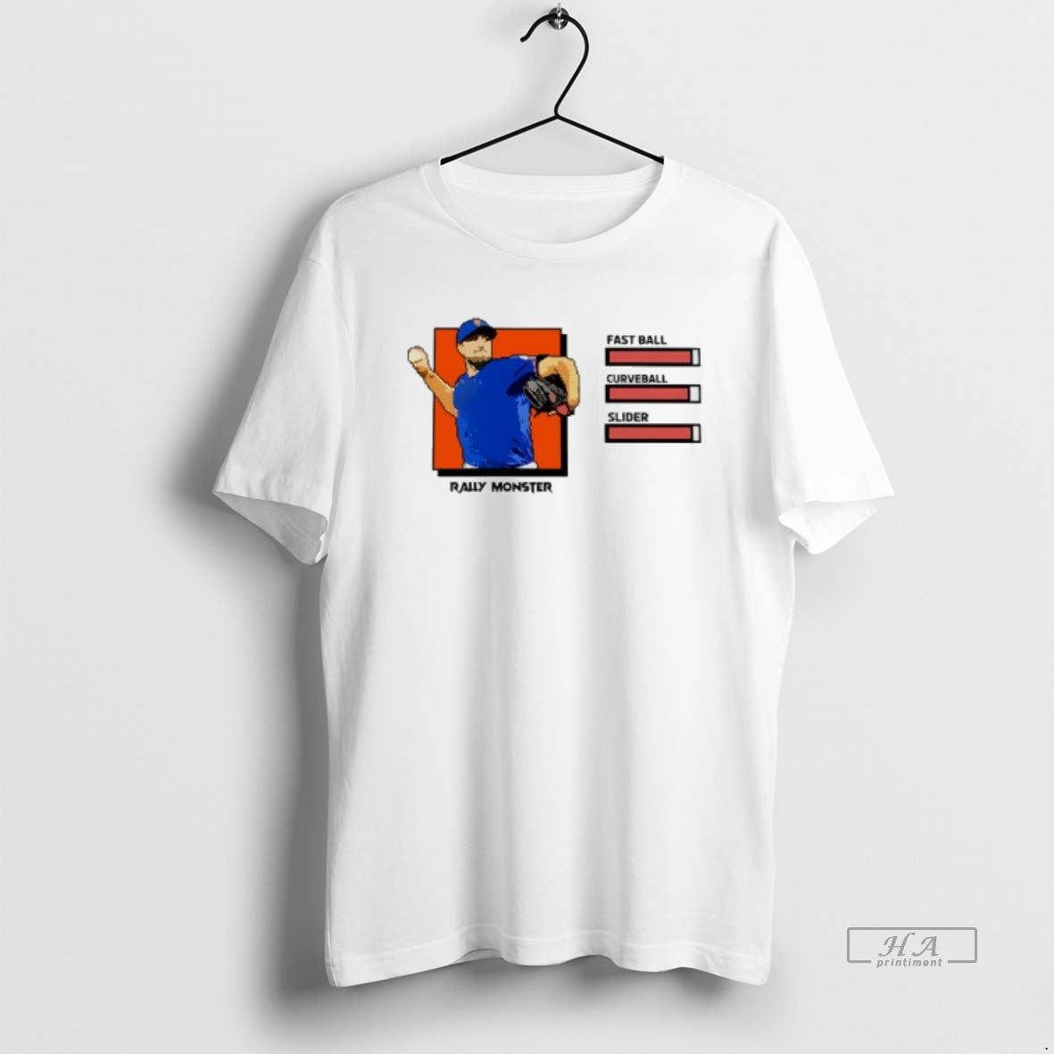 Official Rally Monster Fastball Curveball Slider - T-Shirt, Sweatshirt, Hoodie