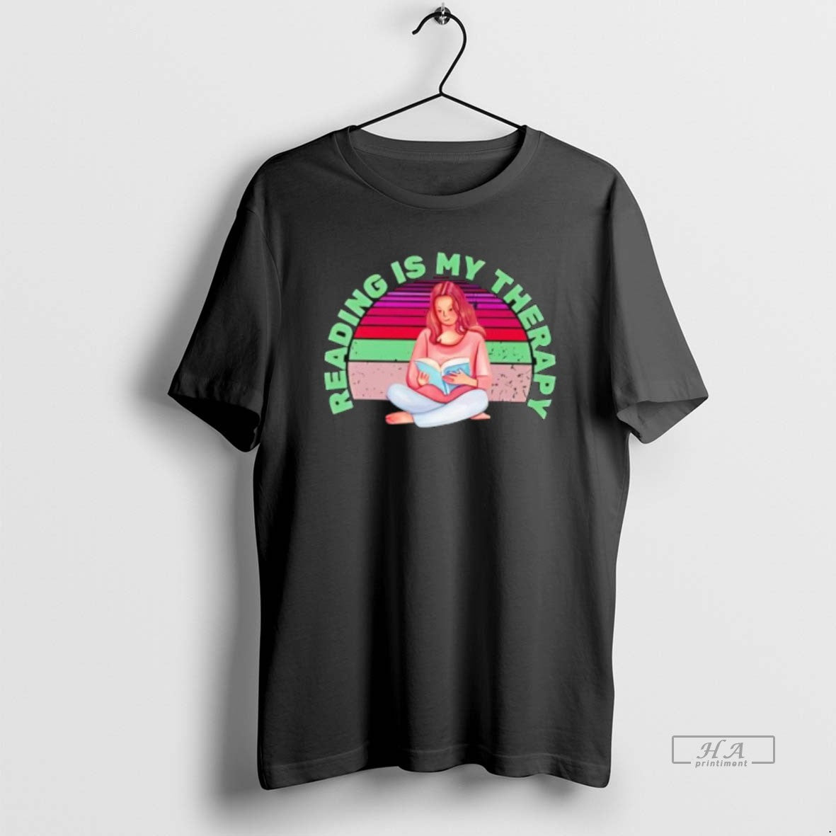 Official Reading Is My Therapy Vintage - T-Shirt, Sweatshirt, Hoodie