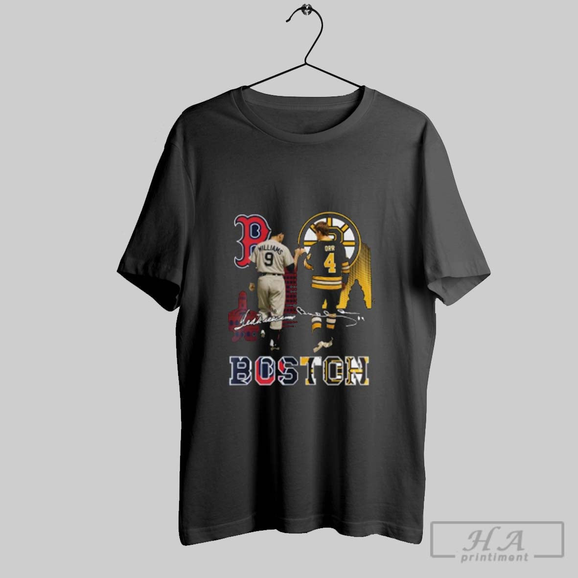 Official Red Sox Ted Williams And Bruins Bobby Orr Unisex T-shirt, Sweatshirt, Hoodie, Long Sleeve Tee - T-Shirt, Sweatshirt, Hoodie