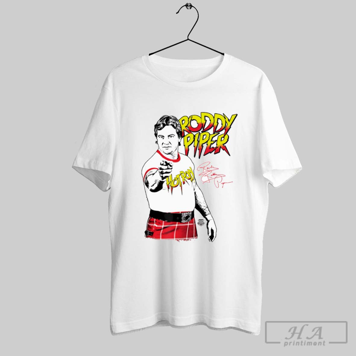 Official Roddy Piper Signature Unisex T-shirt, Sweatshirt, Hoodie, Long Sleeve Tee - T-Shirt, Sweatshirt, Hoodie