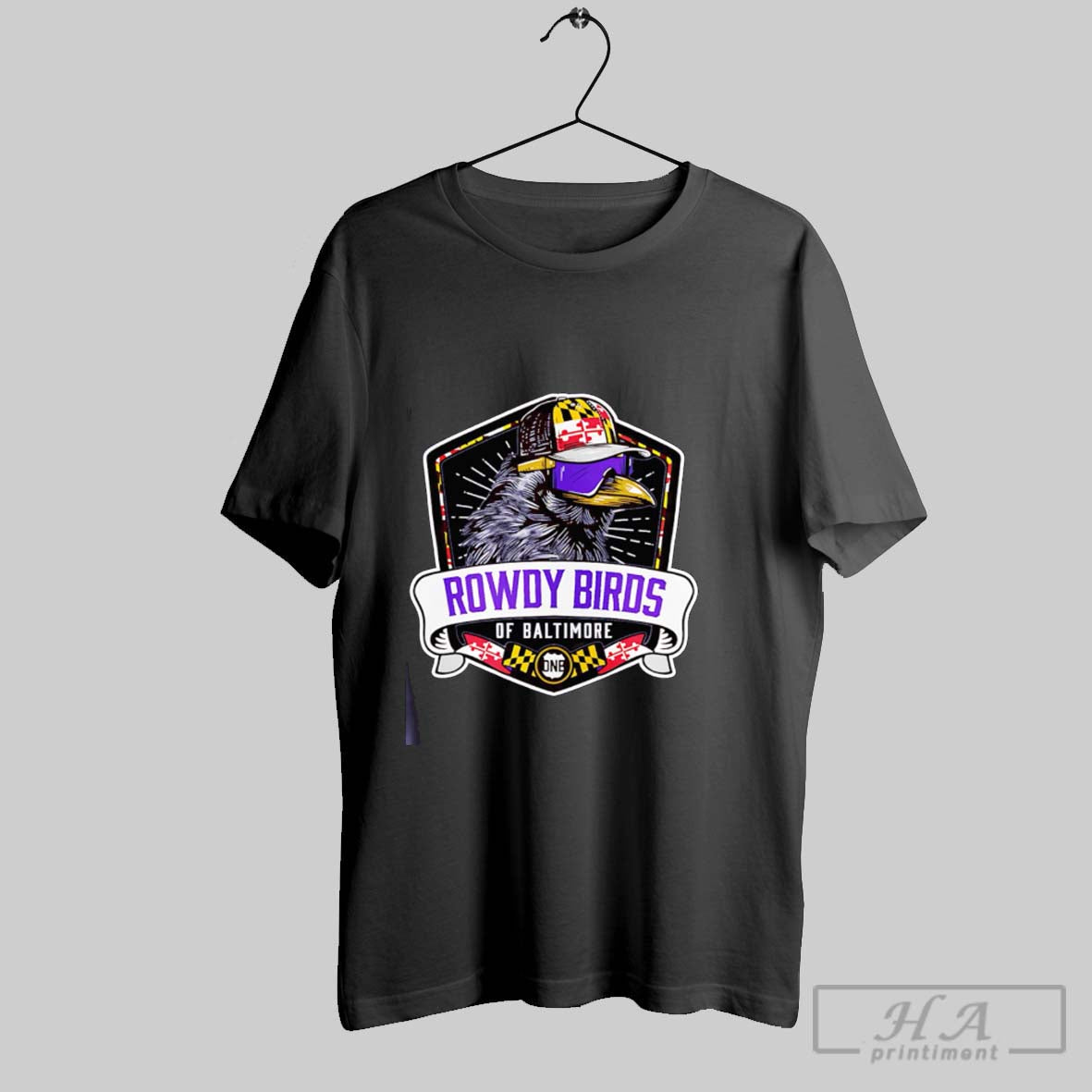 Official Rowdy Birds Of Baltimore Unisex T-shirt, Sweatshirt, Hoodie, Long Sleeve Tee - T-Shirt, Sweatshirt, Hoodie